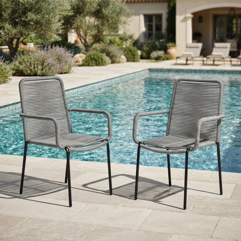 Fauteuil de patio Brittany, Gris