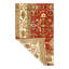 Wool Oriental Area Rug in Rust/Ivory