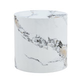 Cylindrical Table With Patterned Design