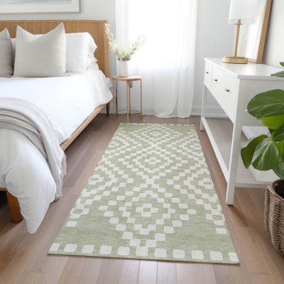 Malek Indoor/Outdoor Area Rug with Non-Slip Backing