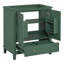 Meuble-lavabo 30 po sans lavabo, base seulement, armoire de salle de bain multifonctionnelle avec portes et tiroir, cadre solide et panneau de fibres à densité moyenne-106358611