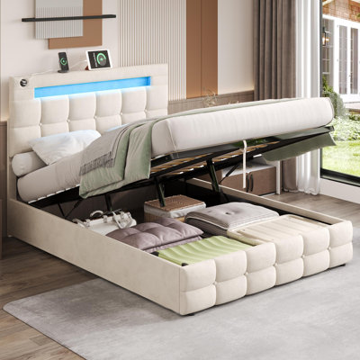 Dekari Upholstered Ottoman Storage Bed