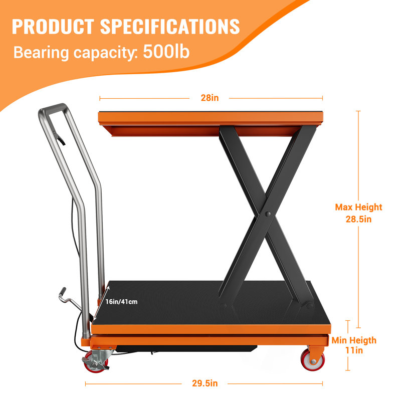Cart, 28.5cm H x 54cm W x 90cm D