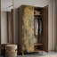 Armoire 2 portes Silas avec art inspiré de la nature