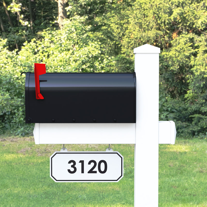 Personalized Post Mounted Mailbox, Yes