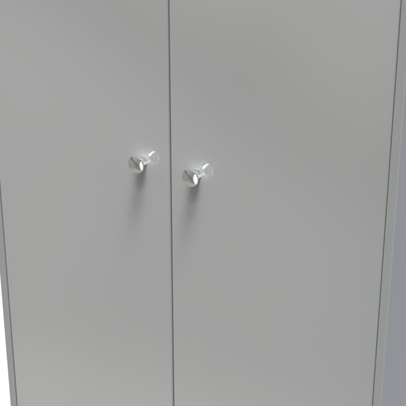 Fully Assembled 5 Door Wardrobe, Dusk Grey