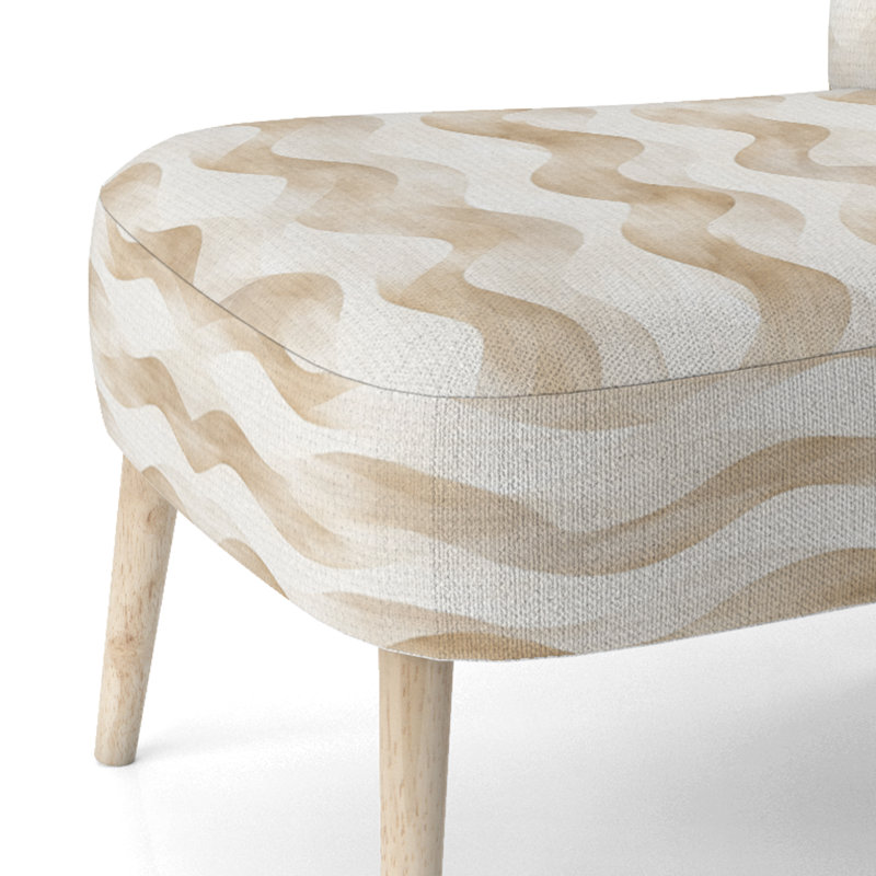 Chaise rembourrée Coastal - Chaise d'appoint Dune Calm, Chaise d'appoint sans accoudoirs