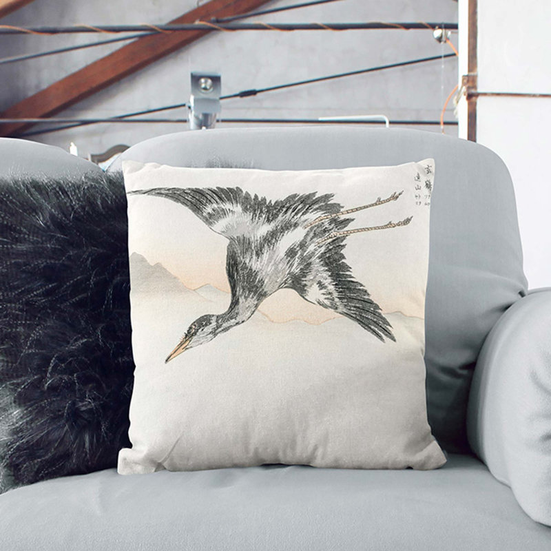 Floral Square Throw Cushion, 40cm H x 40cm W x 15cm D