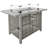 43" Propane Gas Fire Pit Table, 60000 Btu Rectangular Open Weave Wicker Fire Pit With Glass Wind Guard