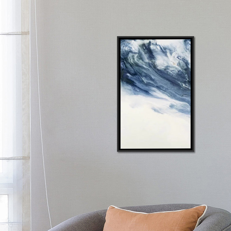 « anticipation », impression sur toile, H 26 po x l 18 po x P 1,5 po, Toile avec cadre flottant noir, Pas de tapis