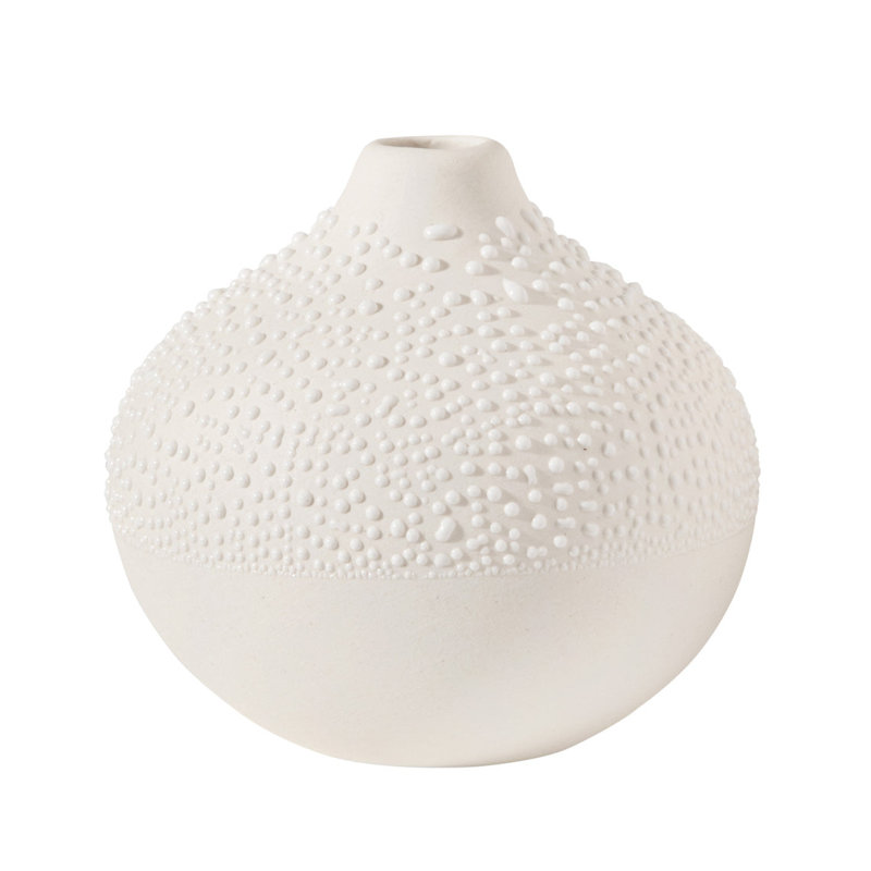 Pearl Stoneware Mini Vase - 2.6"