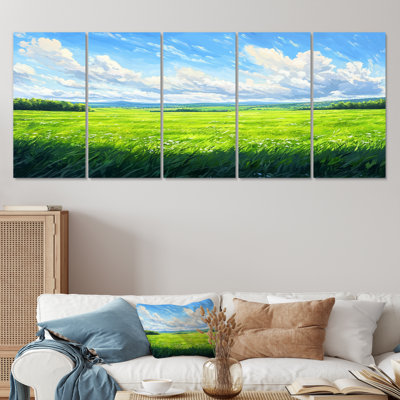 «Countryside At High Noon I» - art mural campagne - ensemble de décoration murale campagne