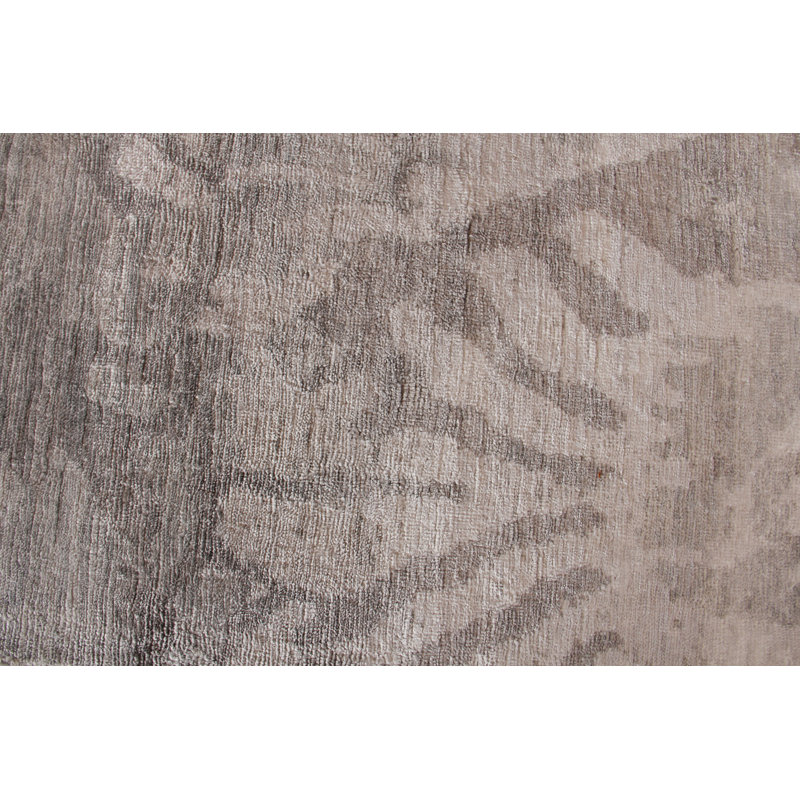 Antique'd Silk Damask Area Rug, Rectangle 6' x 9'