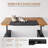 63" Executive Standing Desk With Storage, Executive Height Adjustable Desk With Power Outlets-116925629