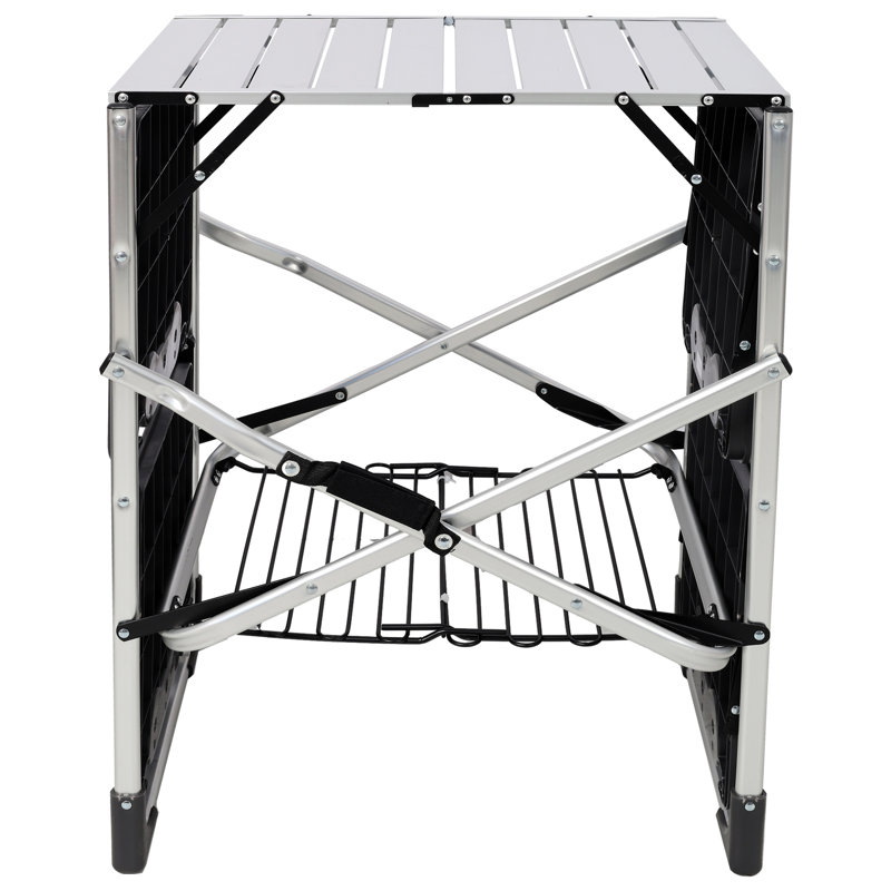 Table d'appoint portable, pliante, idéale pour l'extérieur, le camping et le pique-nique, H 50 po x l 51,75 po x P 21,25 po