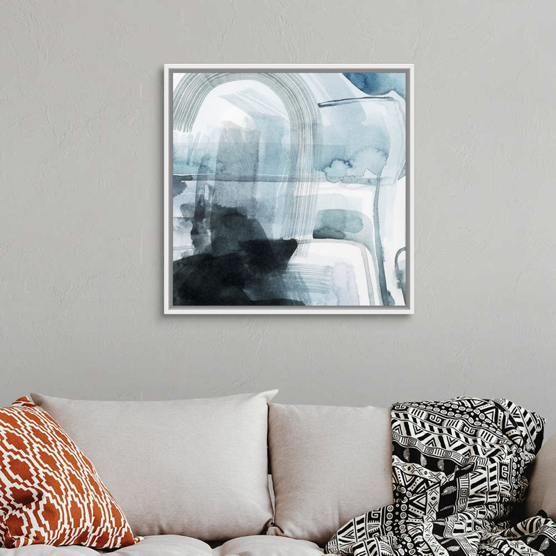 Reproduction d’art sur toile, "Storm arches I" par Grace Popp, Cadre blanc, H 14 po x l 14 po x P 1,75 po