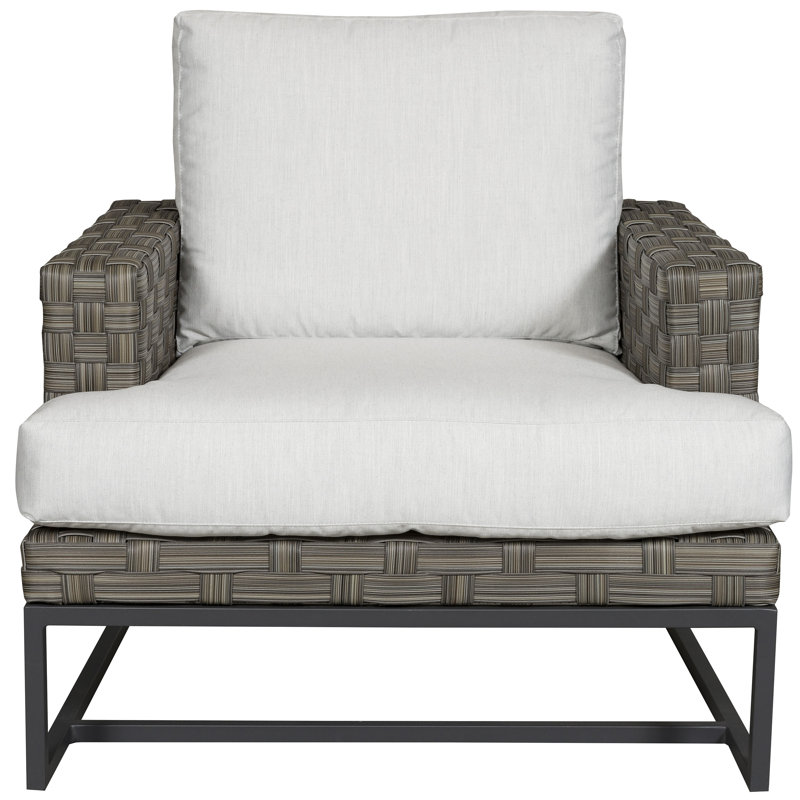Michael Weiss Langley Patio Armchair with Cushions, Trippy Coconut