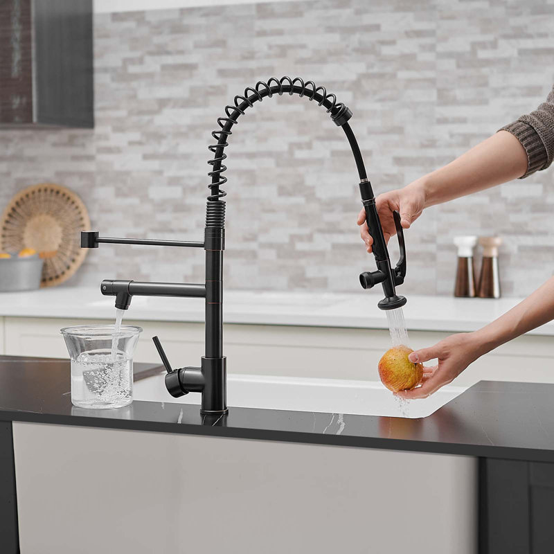 HOOSENG Pull Down Touch Kitchen Faucet, Oil Rubbed Bronze