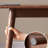The dining table is simple and thickened
