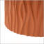 Table basse ronde en terre cuite MGO, table d'appoint cylindrique texturée ondulée, pré-assemblée, capacité de 66 lb, utilisation intérieure et extérieure-133668645