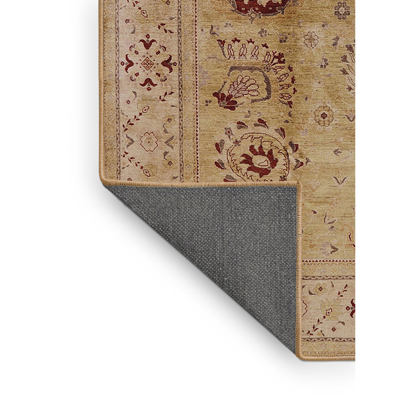 Tapis oriental beige / rouge, Rectangle 5 pi x 7 pi