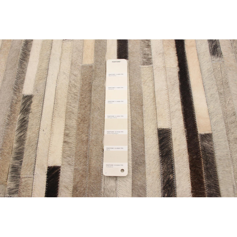 Cowhide Striped Indoor Rug