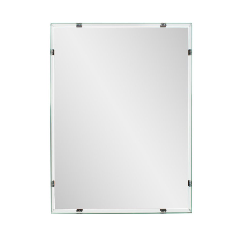 Miroir de salle de bain flottant Vivaldo, 48,25 po x 36 po