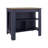 Kitchen Island With Three Open Shelves, One Top Shelf And Four Legs, Modern Kitchen Decor And Organizer