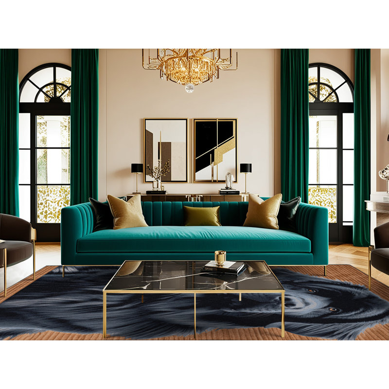  Tapis lavable pour chiens Terre-Neuve, Rectangulaire 8 pi x 10 pi