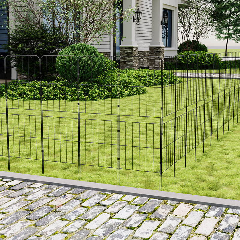 96cm H x 31cm W Metal Fence Panels
