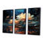 Rowlands - Ensemble de décoration murale Lotus-108459316-108459329