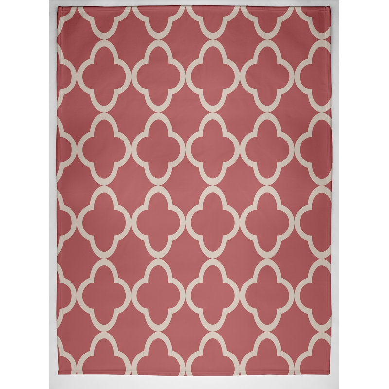 Amaia Plain Weave / Muslin Throw Blanket, Coral