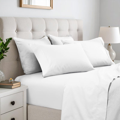 Superior 600 Thread Count Cotton Blend Solid Deep Pocket Bed Sheet Set
