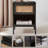 Nestl Wooden Rattan Nightstand End Table with Drawer-100255613-100866089