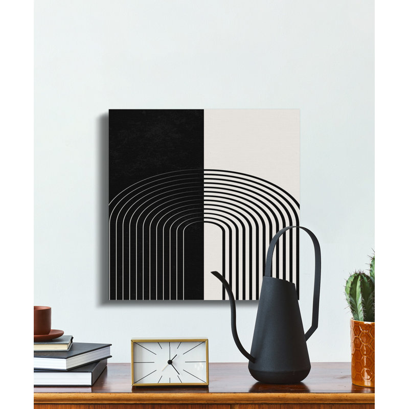 Wrapped Canvas Print Set, 35.56 cm H x 35.56 cm W, Black