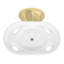 Porte-brosses à dents en verre et en porcelaine à fixation murale style rétro Mississippi, laiton massif par Strom Living-623121477