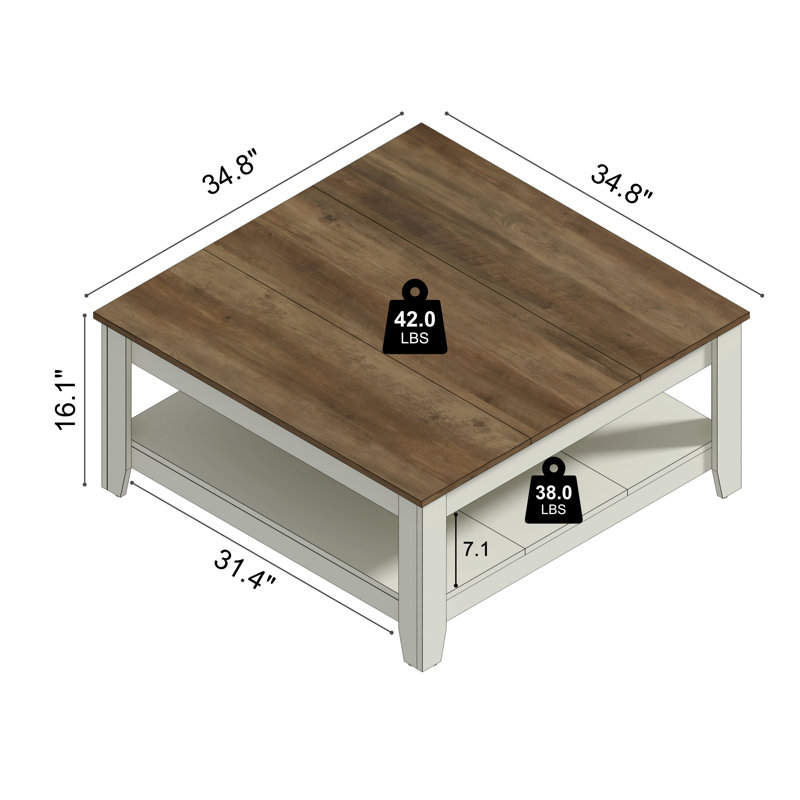 Weddel Basilico 2 Piece Transitional Coordinated Living Room Set, Ivory, Knotty Oak