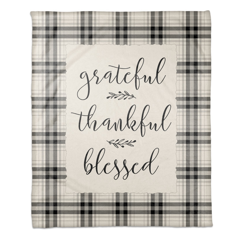  Jeté polaire Grateful Thankful