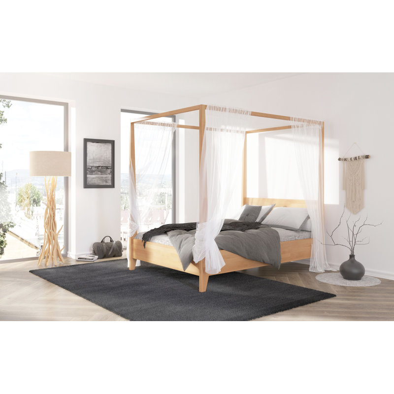 Solid Wood Bed, Small Double (4')