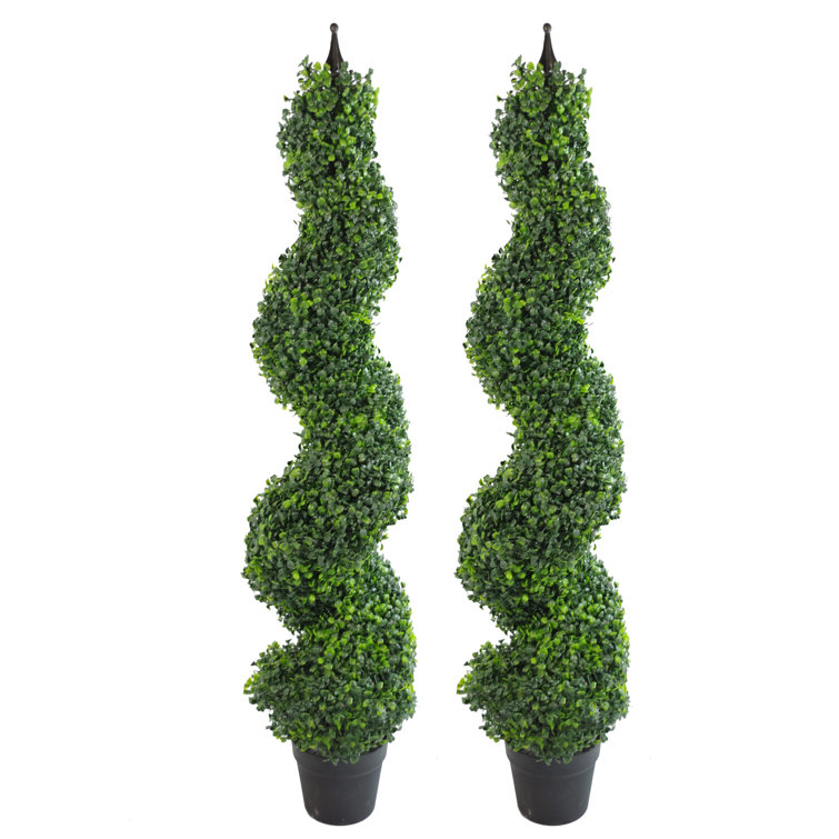 120cm Faux Boxwood Topiary in Pot Liner