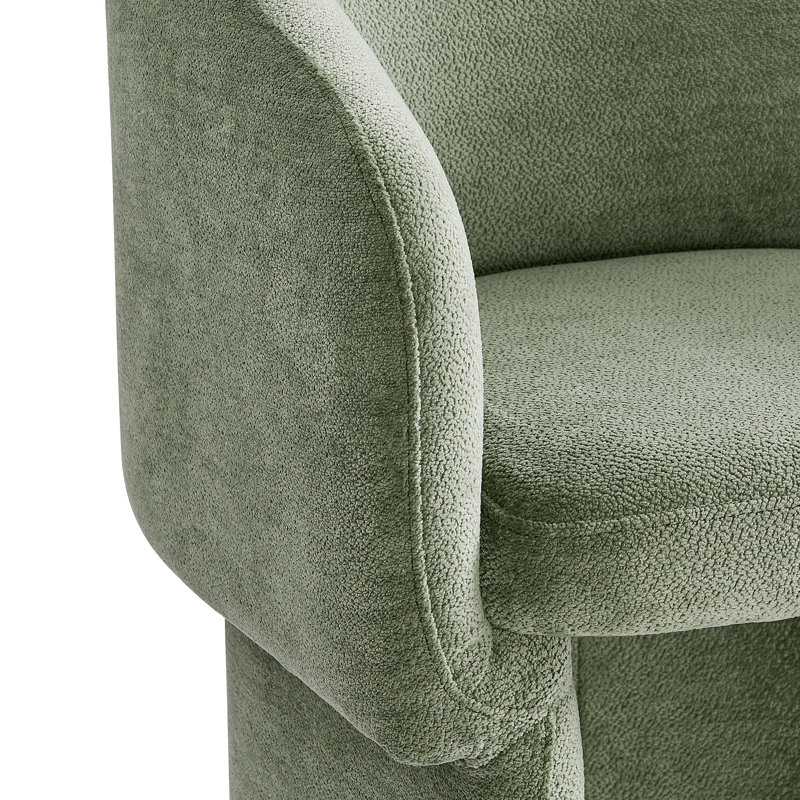Verity Chenille Dining Armchair, Sage