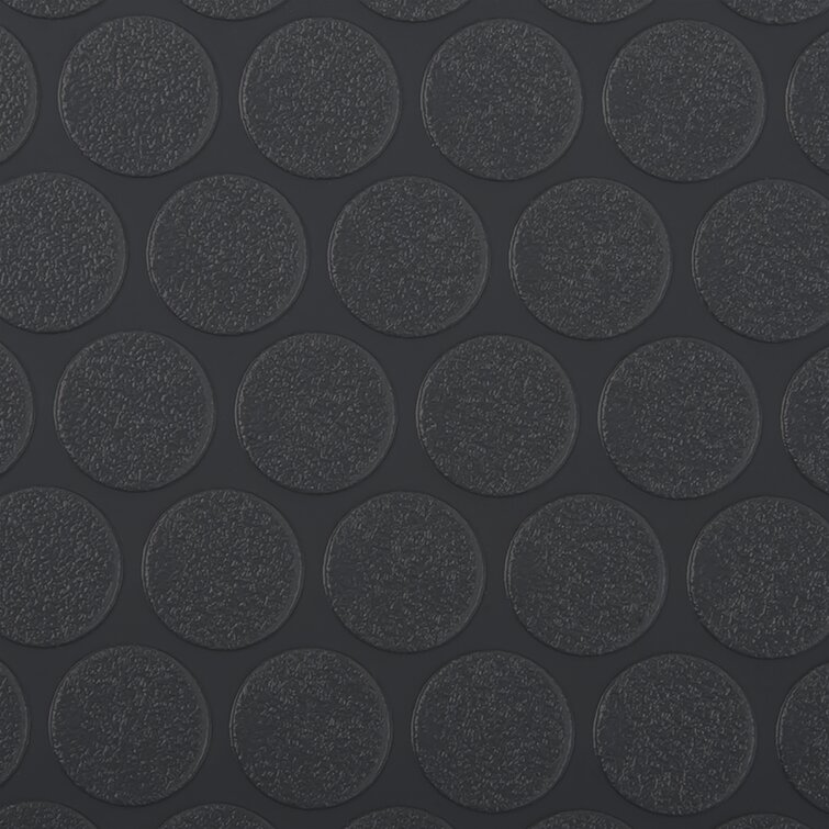 G-Floor 5' x 10' Small Coin Vinyl Garage Flooring Cover - Slate Grey