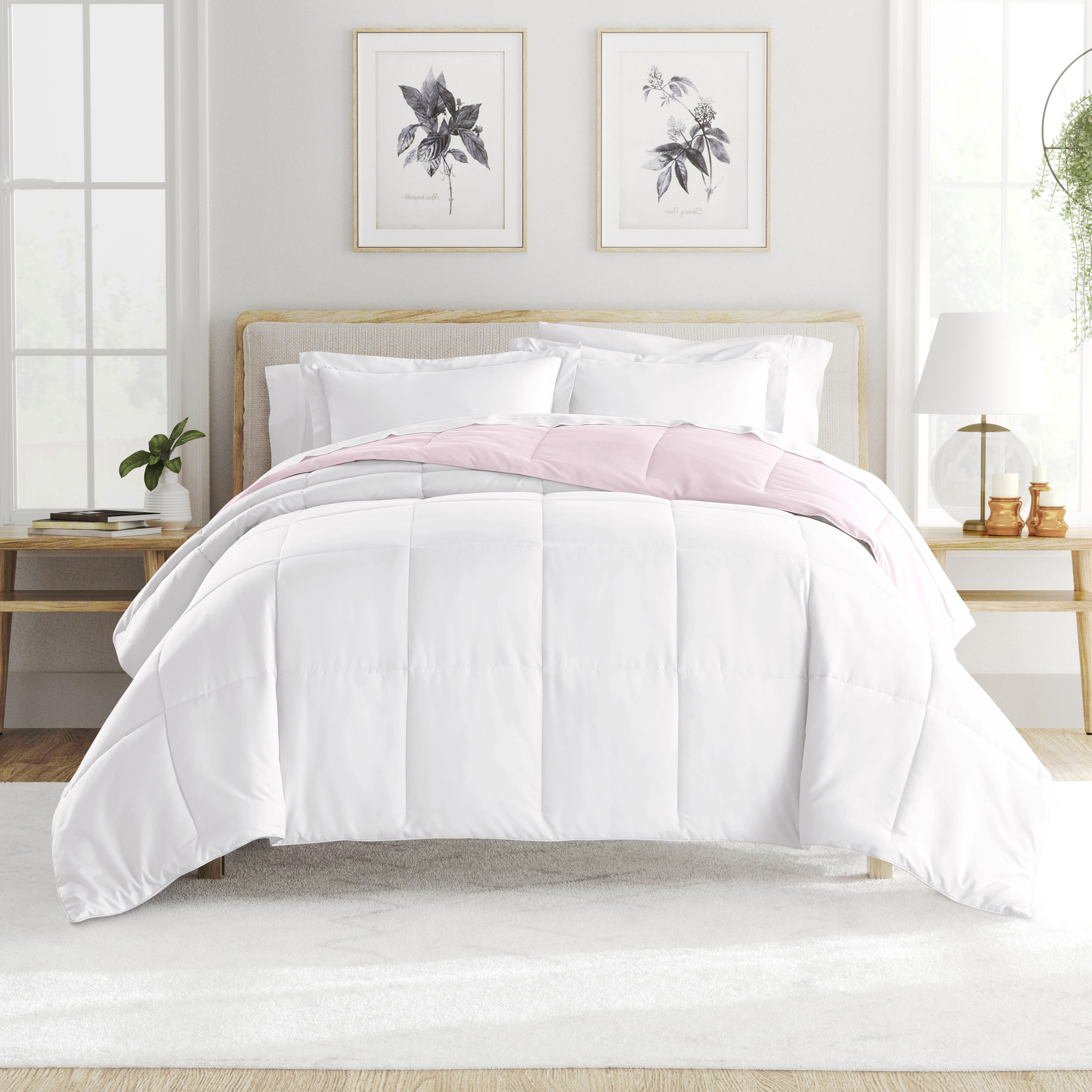Becky Cameron Reversible Down-Alternative Comforter Bedding Set & Reviews | Wayfair