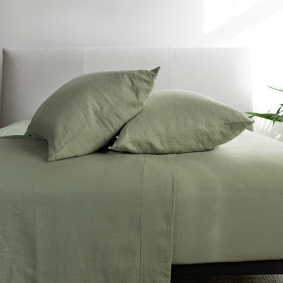 100% French Linen Pillowcase Set
