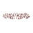 Metal Long Horizontal Vine Leaf Red Wall Decor with Green Accents-991792439