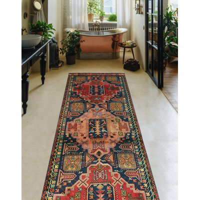 Khylar Distressed Roshanak Red Runner