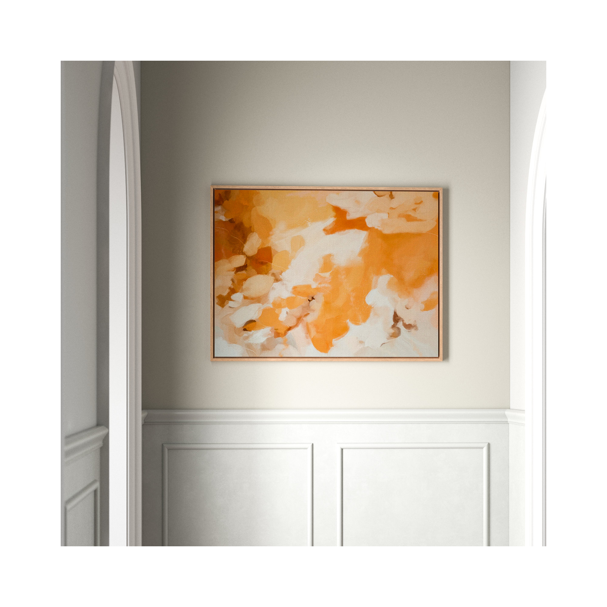 Clay by Patricia Vargas, White Maple Framed, 30" H x 40" W