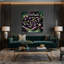Légumes, aubergine, globe, toile mauve, art mural-609666713