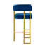 Tabouret de bar moderne de 66 cm (26 pouces) en similicuir avec dossier et repose-pieds-1632883605