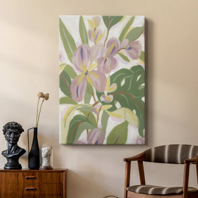 Orchidée tropicale brossée II - galerie Cavas sur mesure